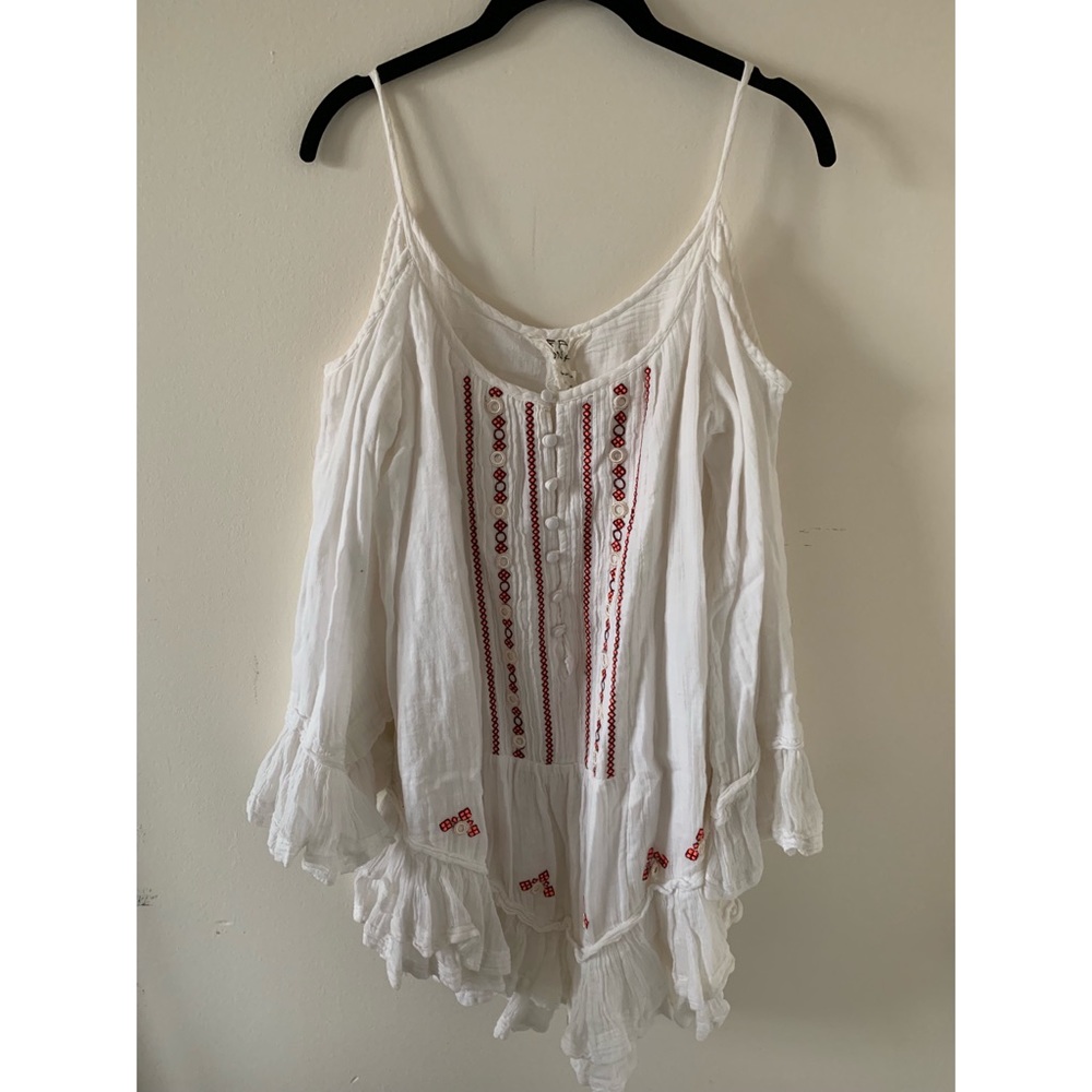 FP One Ruffle Open Shoulder Tunic